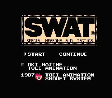 SWAT - Special Weapons and Tactics (Japan) screen shot title